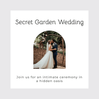 Secret Garden Wedding